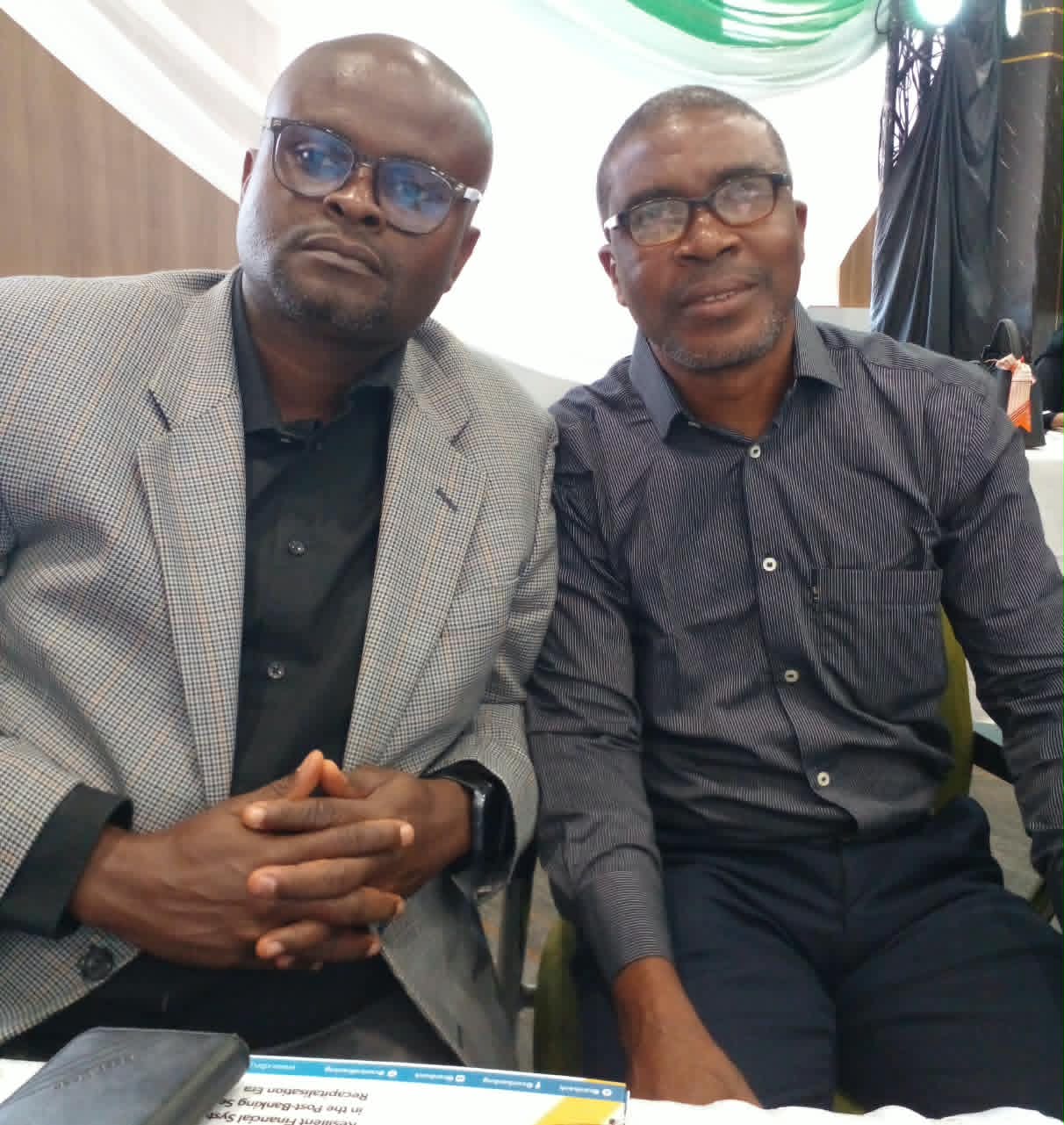 Dr Obinna Chima and Odume Festus At 38th Finance Correspondents Seminar In Abuja