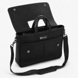 Board Room Brief Laptop Messenger Bag – Midnight Black