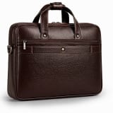 Signature Executive Genuine Leather Laptop Messenger Bag – Espresso Brown