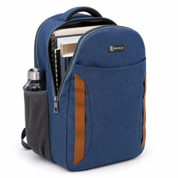 Metrolite Laptop Backpack – Denim Blue by BAGBUZZ