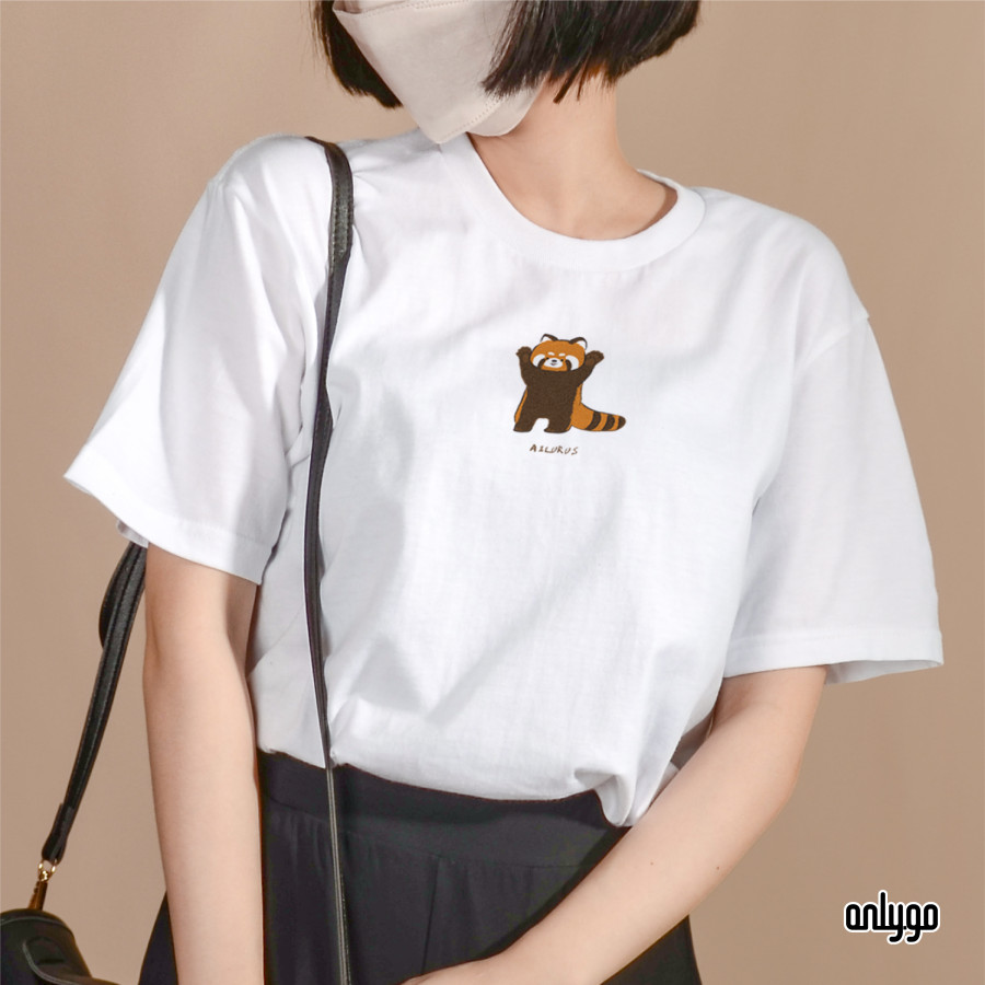 絶滅危惧動物Tシャツ - レッサーパンダ (男女兼用) - ショップ Onlygo