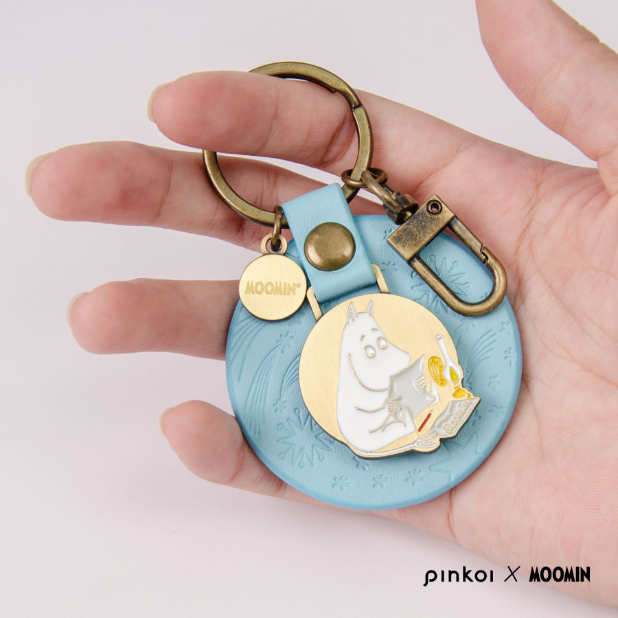 台湾 【Pinkoi x Moomin】上質レザーキーホルダー / ムーミン Moomin