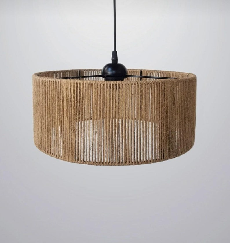 C028 jute chandelier