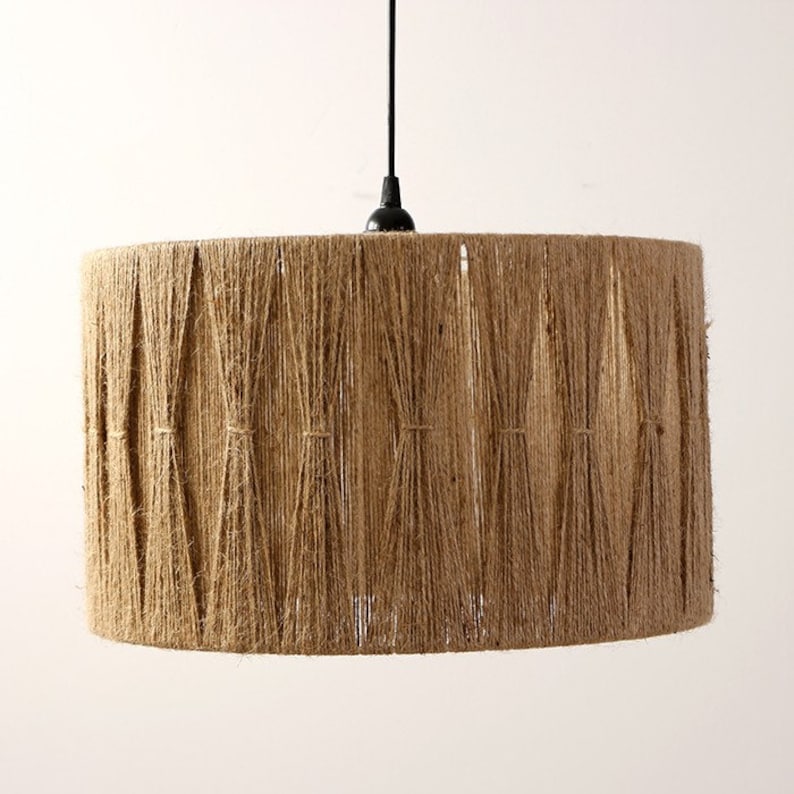 C031 jute chandelier