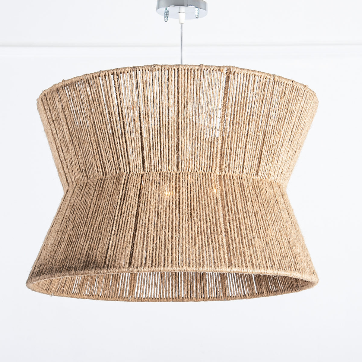 C033 jute chandelier