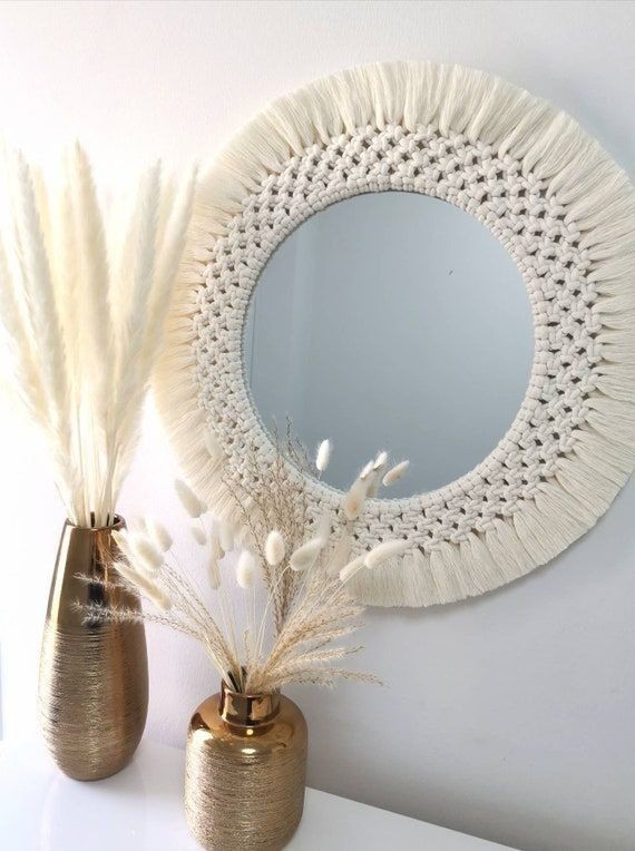 HQ33 Macrame Mirror