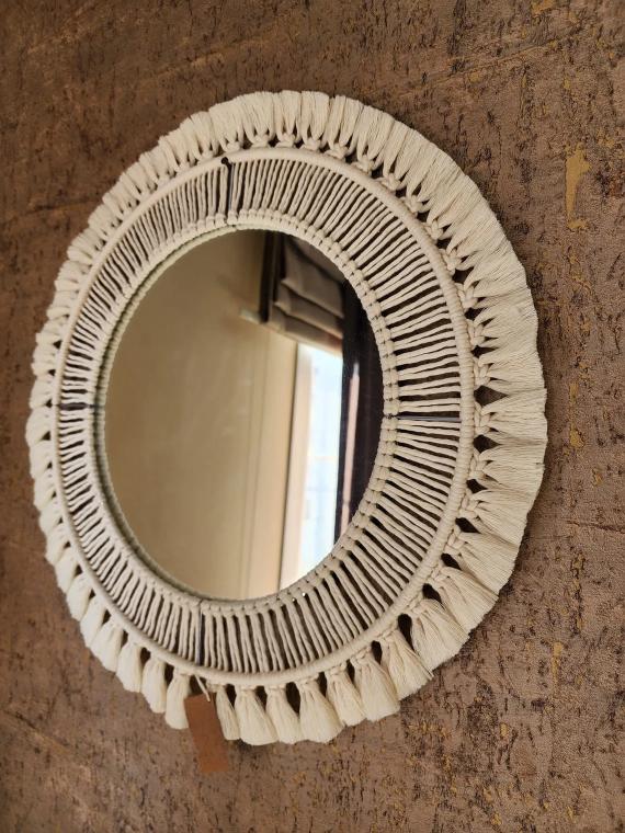 HQ36 Macrame Mirror