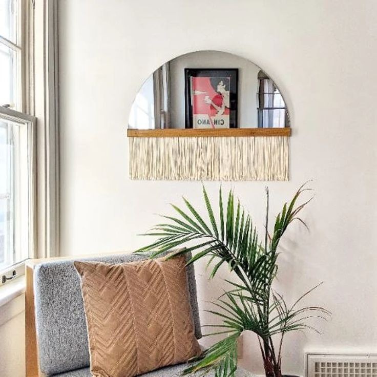 HQ45 Macrame Mirror