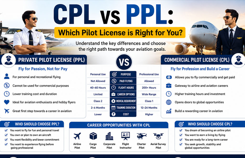 CPL vs PPL: Which Pilot License is Right for You?