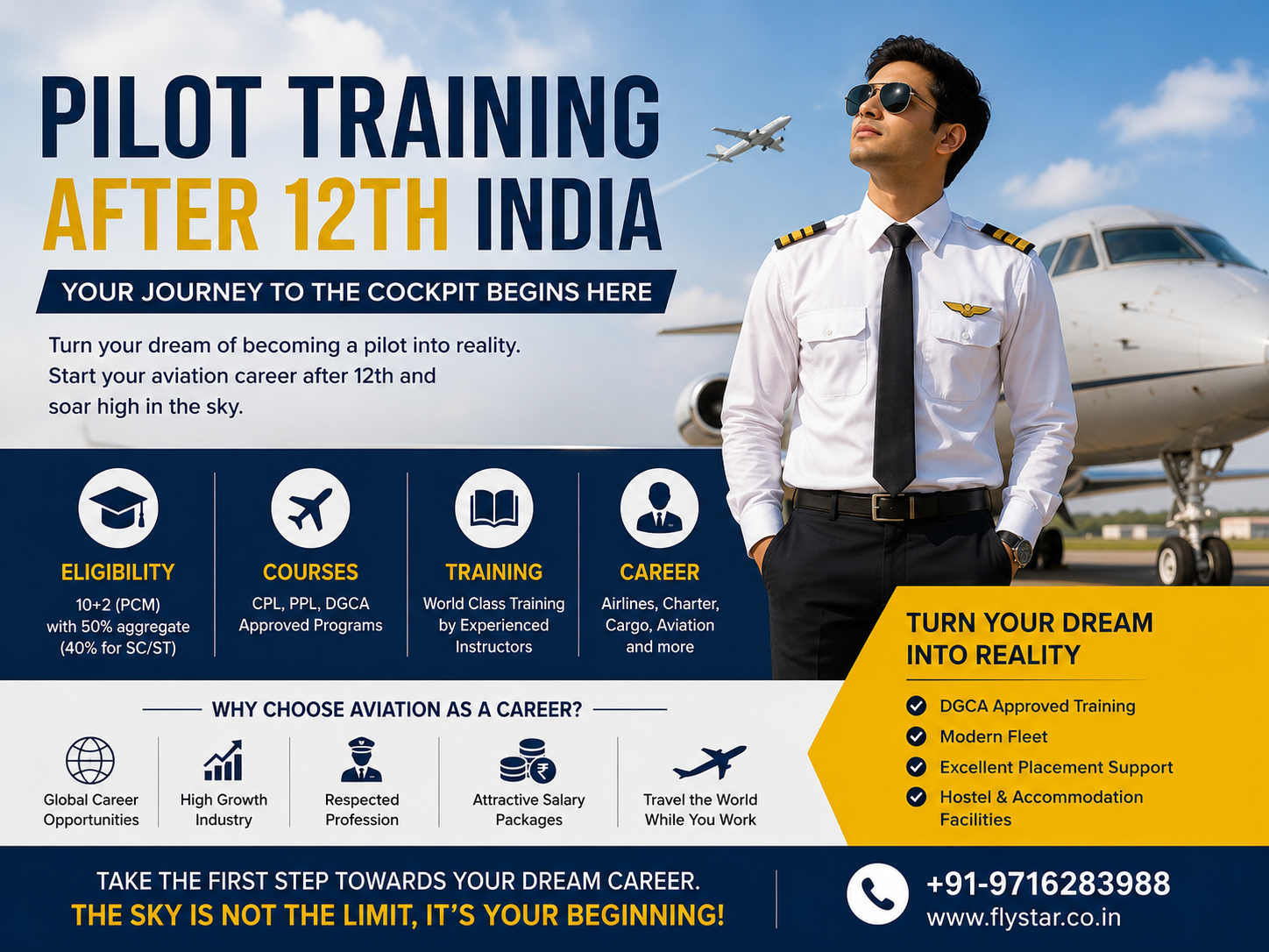 Pilot Training After 12th in India