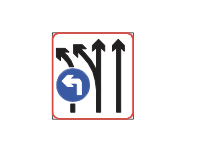 Lane use control directional restriction