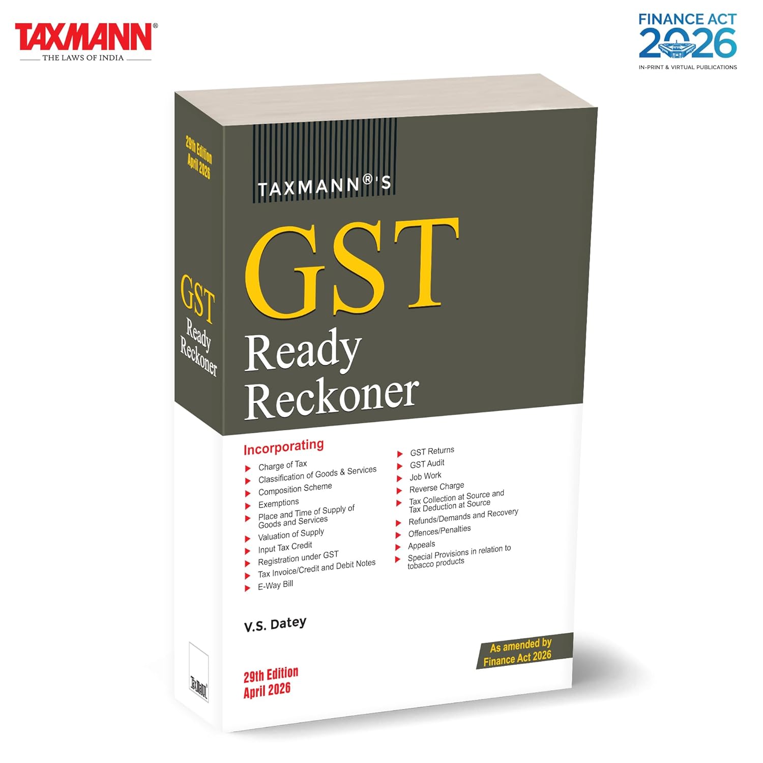 Taxmann's GST Manual with GST Law Guide & Digest of Judgements