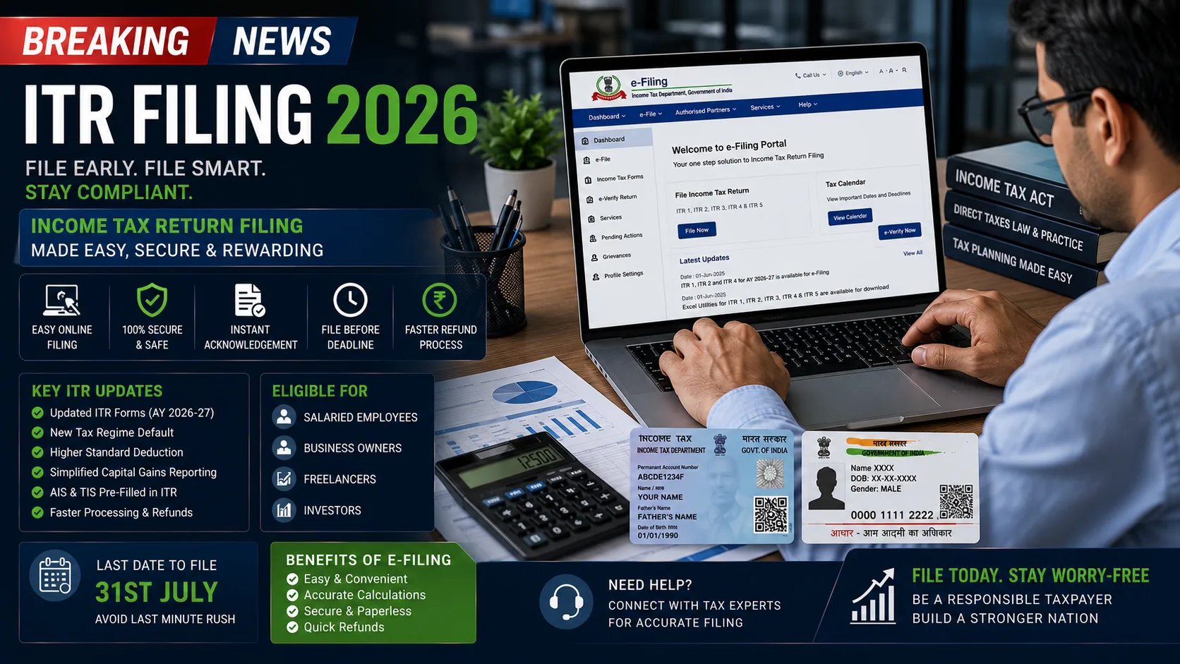 ITR Filing 2026: Taxpayers Advised to Verify Documents Before Filing Income Tax Returns