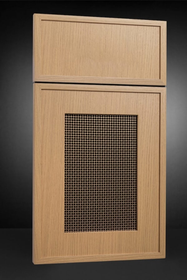 Form 15 Prep for Glass door, RC White Oak Wire Mesh · Ecru Zero Sheen