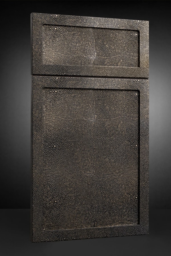 Form 25 door, Leather · Black Knight Shagreen