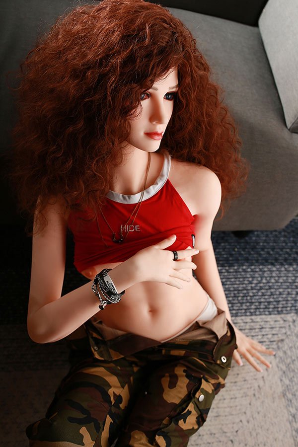 Redhead Sex Doll Slender Real Love Doll Mabel 160cm
