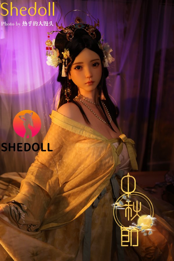 Asian Huge Boobs Full Silicone ROS Sex Doll Lime 163cm