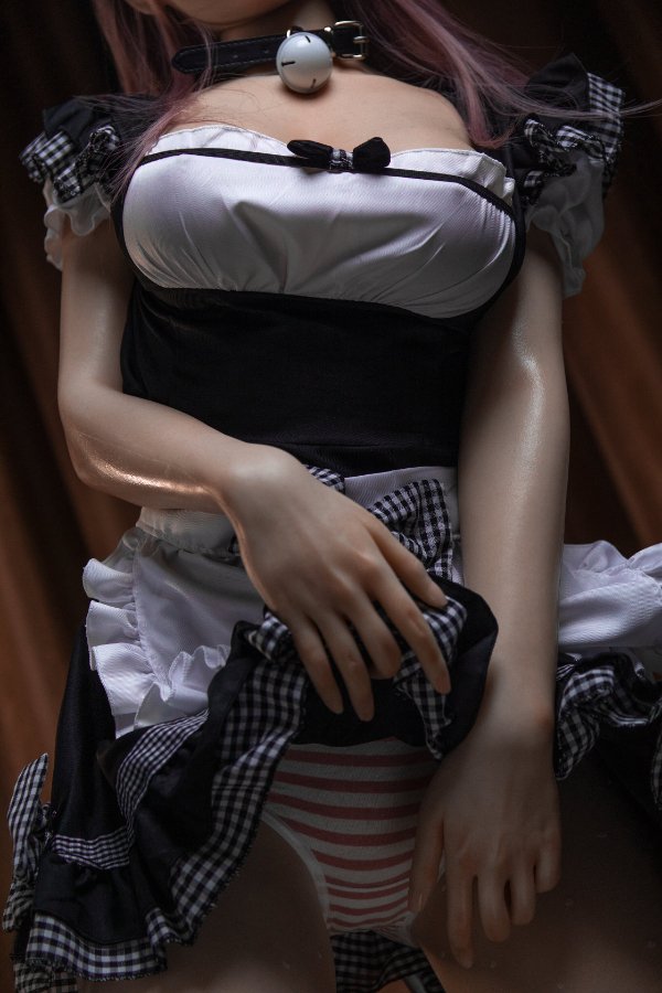 Korean Pink Hair Full Silicone Sex Doll Pearl 170cm