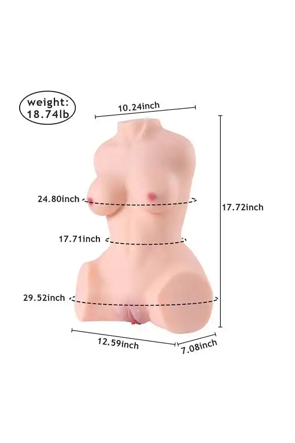 US In Stock | Realistic Soft Sex Torso - Delia