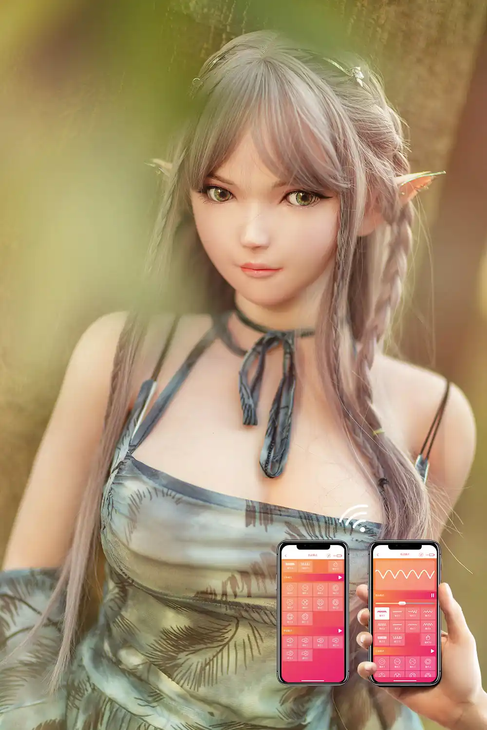 APP-Control RIDMII Aggie Unique Design 5'3 FT(163cm) Genie Sex Doll Silicone Head Elf Big Breasts Adult Love Doll