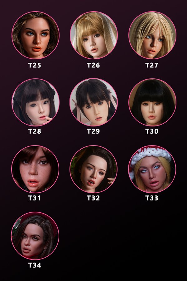 Top Fire Silicone Doll Head