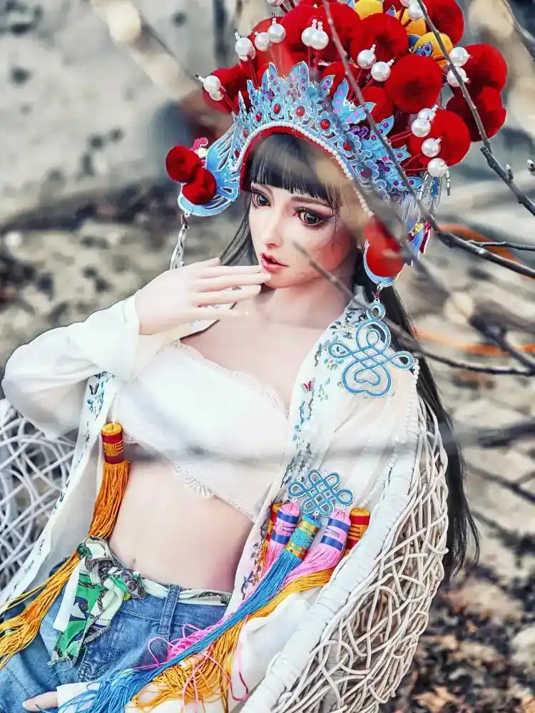 F1535-165cm/5ft4-34.7kg Full Silicone Fantasy Anime Sex Dolls | Elsa Babe