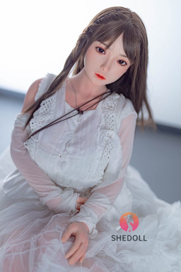 Cute Asian Silicone Head Sex Doll Lemon 148cm