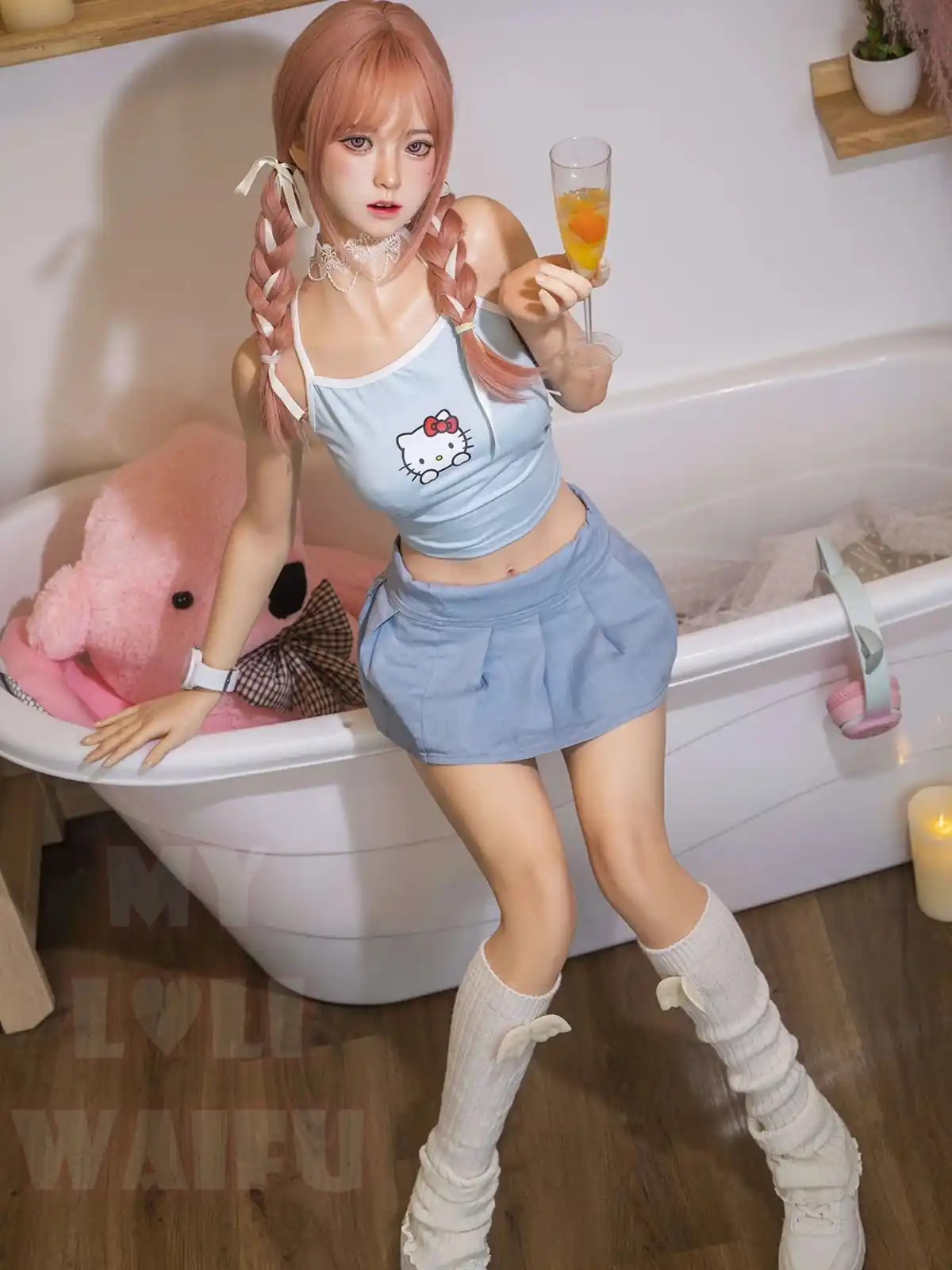 F7041—150cm/4ft9(27kg) B Cup Mia ROS Anime Silicone Chinese Sex Doll Gel Breasts|MLW Doll
