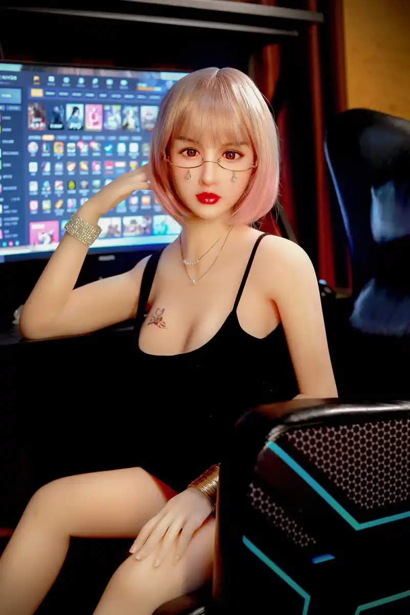 165cm (5ft 5in) Asian Korean Pink Short Hair Sex Doll - Jessie