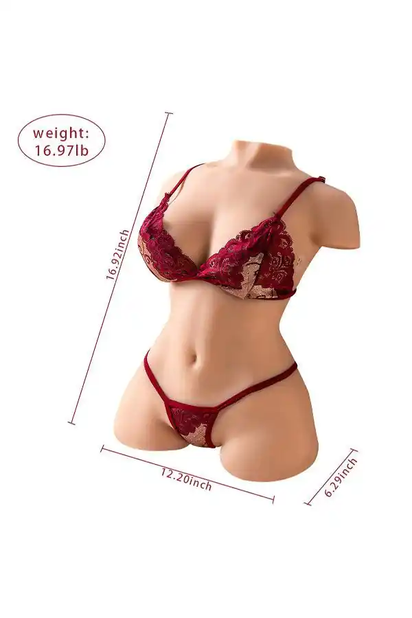 US In Stock | 16.97lb Electric Sucking Vibration Sex Torso - April