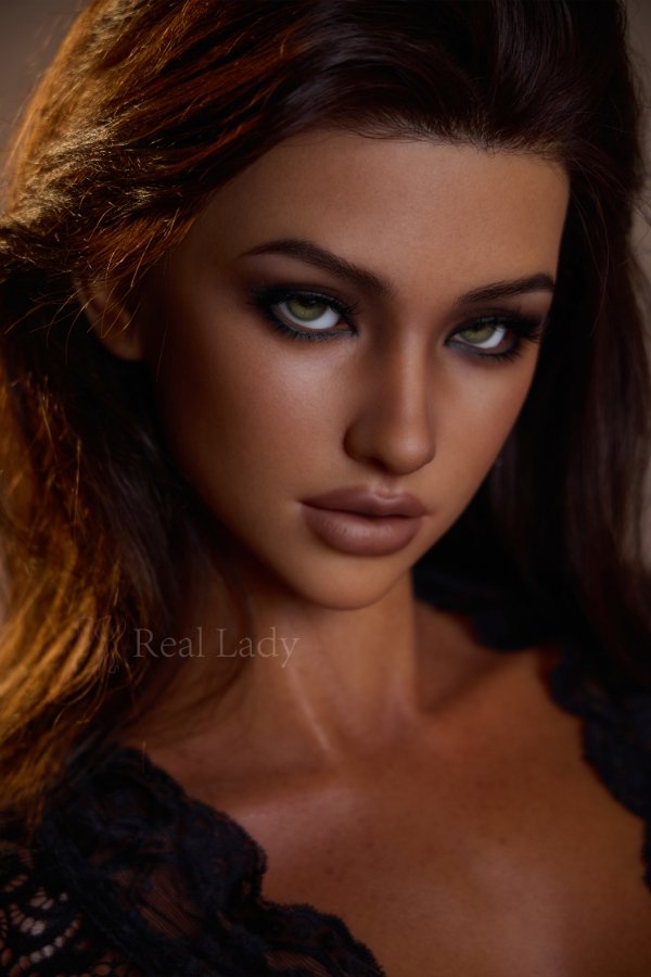 Real Lady Doll 150cm/4ft11 Silicone Sex Doll R8 ROS MAX Dark Tanned