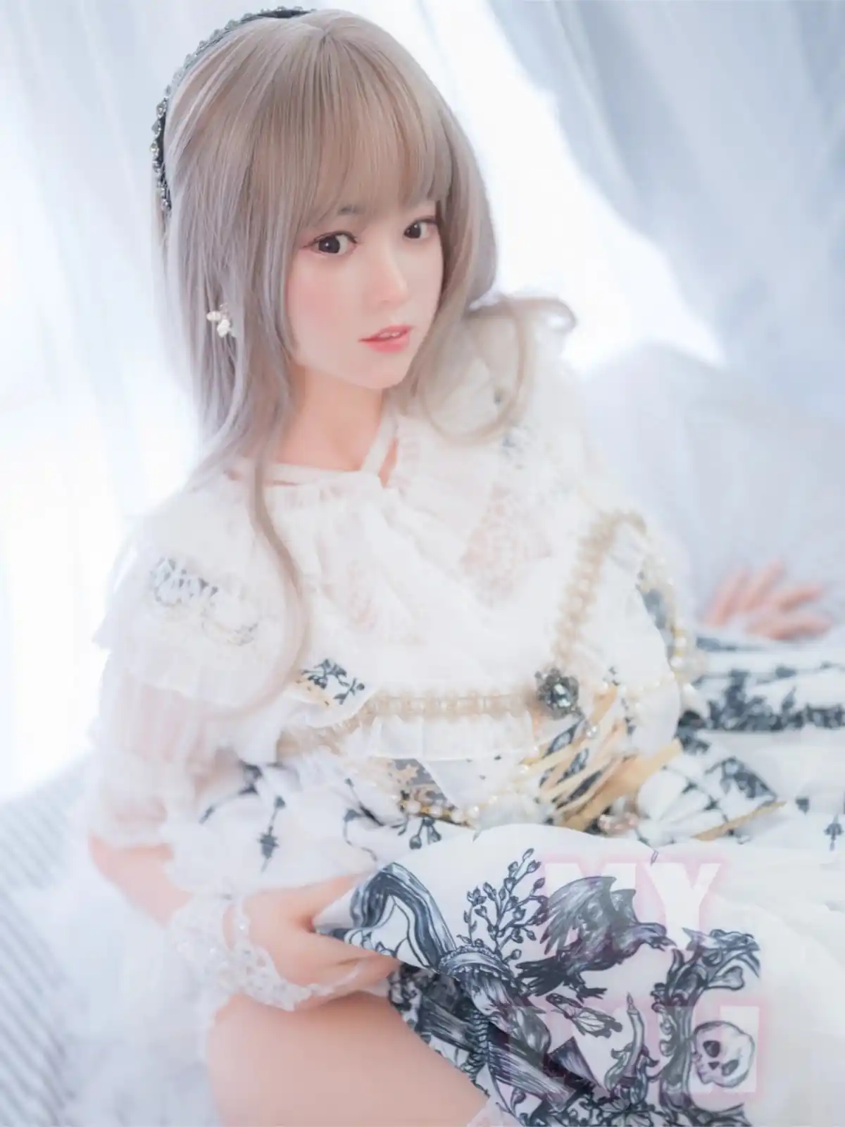 F7047—150cm/4ft9(27kg) D Cup ROS Anime Silicone Head TPE Body Chinese Sex Doll Gel Breasts|MLW Doll