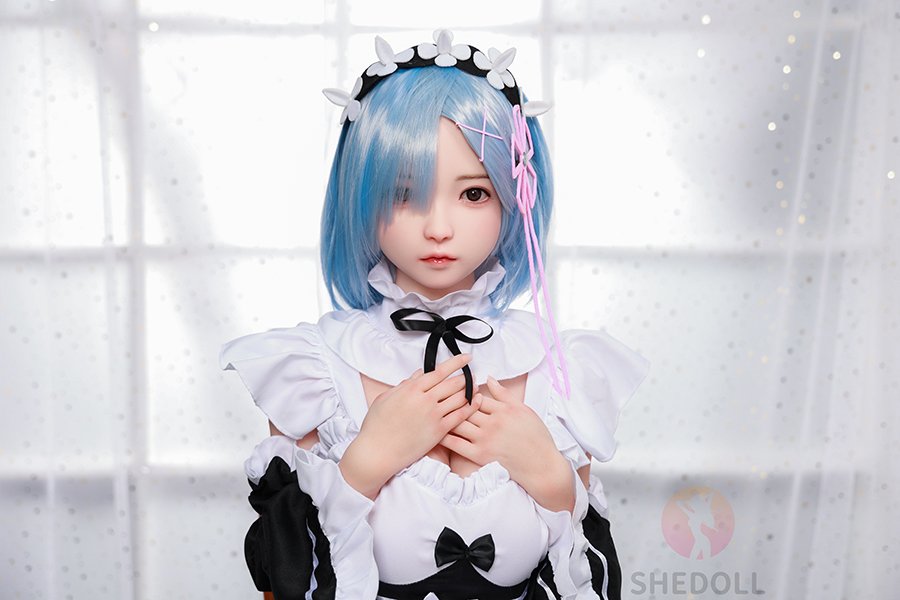 Asian Cos Rem Silicone Head Sex Doll Candy 148cm