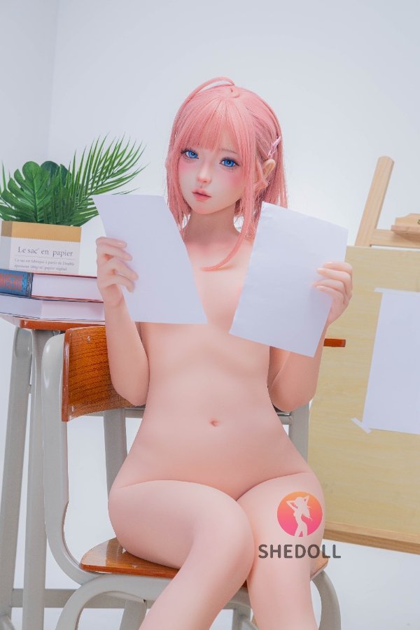 Lovely A-cup ROS Silicone Head Sex Doll Lemon 152cm