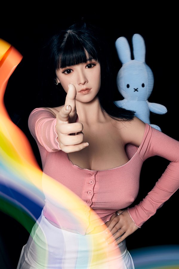 Black Hair Big Boobs Silicone Love Doll Sylvie 155cm