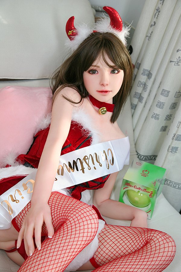 Christmas Lovely Silicone Head Sex Doll Jenny 148cm