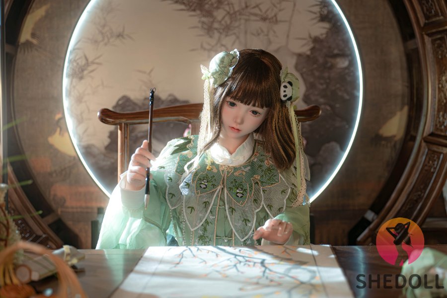 Asian ROS Silicone Head Sex Doll Belle 148cm
