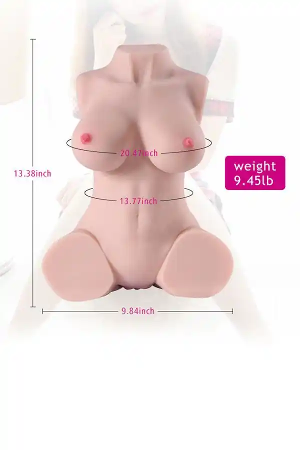 US In Stock | 9.45lb Pink Nipple Sex Torso - Lorraine