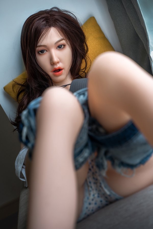 Orange in 160cm/5ft3 G-cup Silicone Head Sex Doll Candace (ROS Available) #545