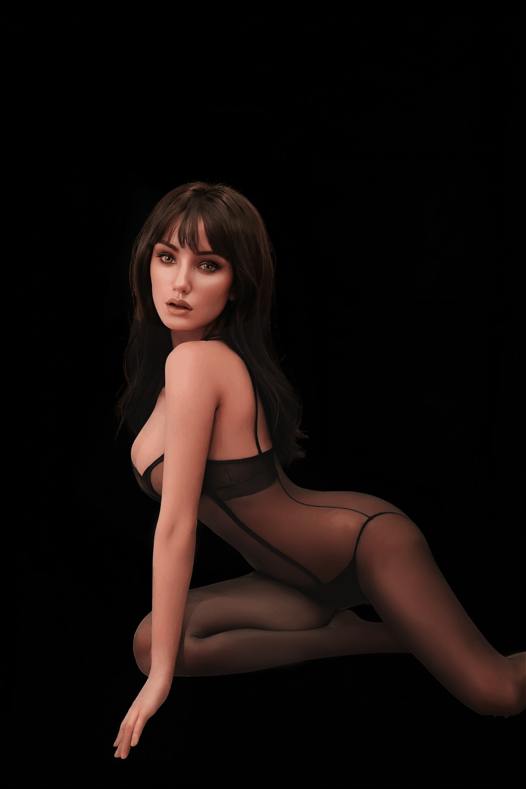 Orange in 166cm/5ft5 E-cup Silicone Head Sex Doll Sydney (ROS Available) #697