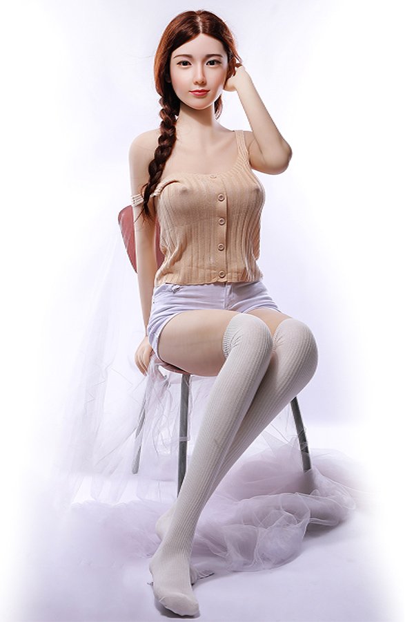 Smiling Cute Silicone Head Sex Doll Yvonne 163cm