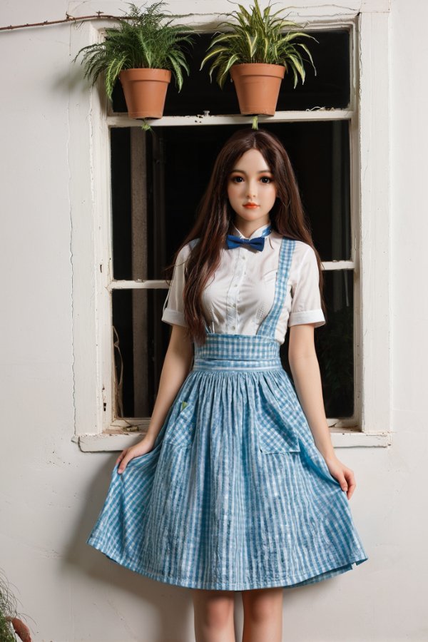 Asian Cute Silicone Head Sex Doll Maeve 148cm