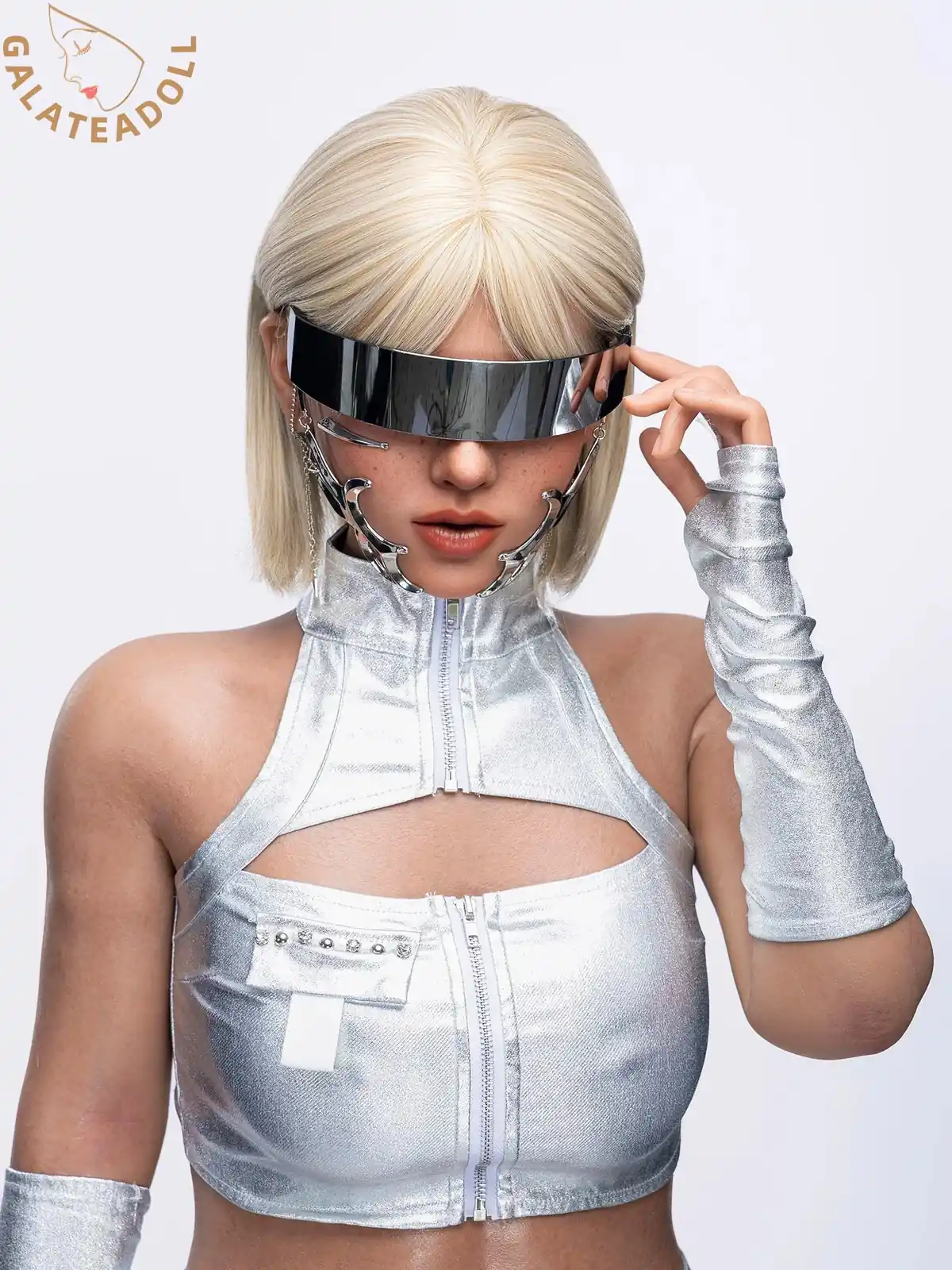 F5691-164cm D Cup Lifelike Silicone Realistic AI Sex Robot Doll | Galatea Doll