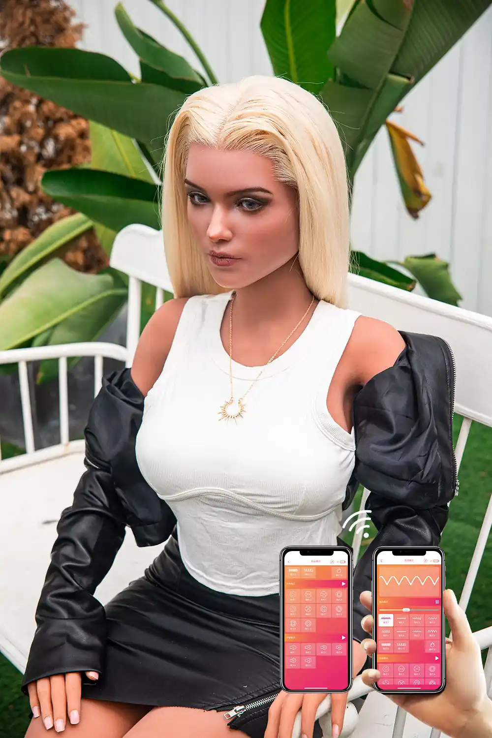 APP-Control RIDMII Clio Unique Design 5'3 FT(163cm) Tan Skin Realistic Sex Doll Silicone Head TPE Body Adult Love Doll