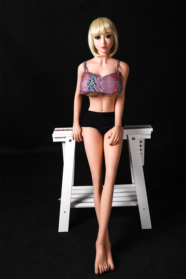 Blonde Skinny Sex Doll April 158cm H-Cup