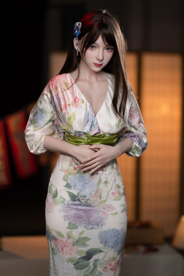 Aibei 167cm E-Cup Japanese Kimono Silicone Sex Doll Maya #AB17