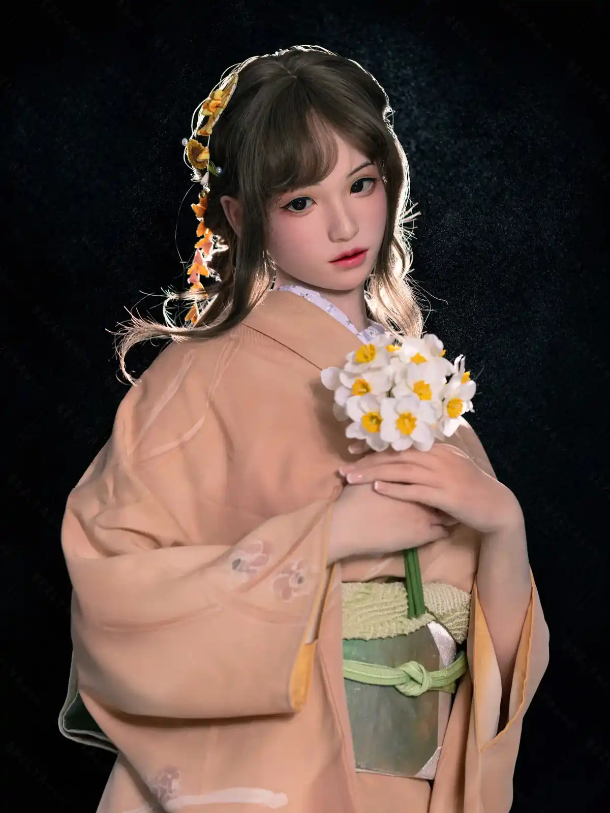 F4780-162cm(5.4ft)-39.5kg 2.2u B Cup Asian Real Silicone Japanese Sex Doll｜Bezlya Doll
