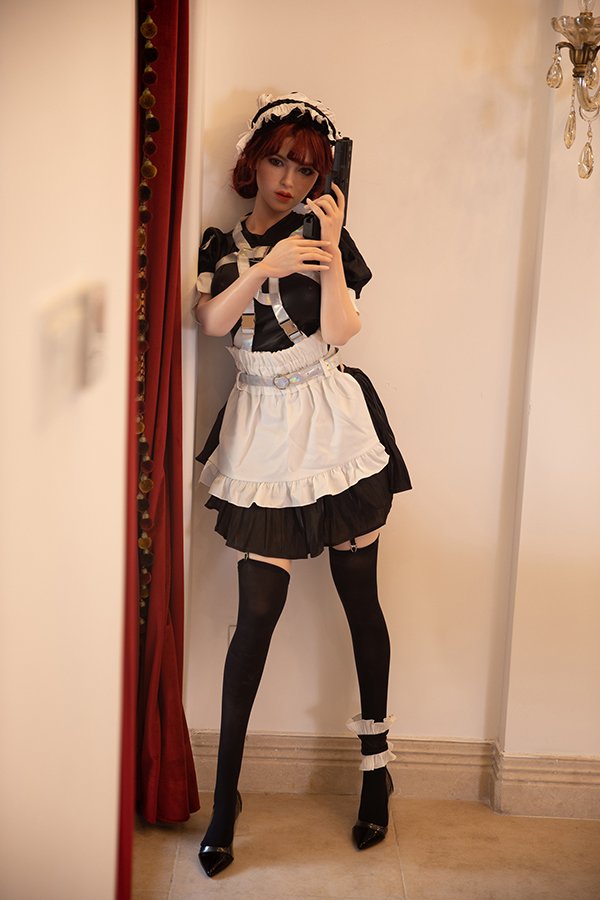 Redhead Big Boobs Silicone Head Sex Doll Iris 171cm D-cup