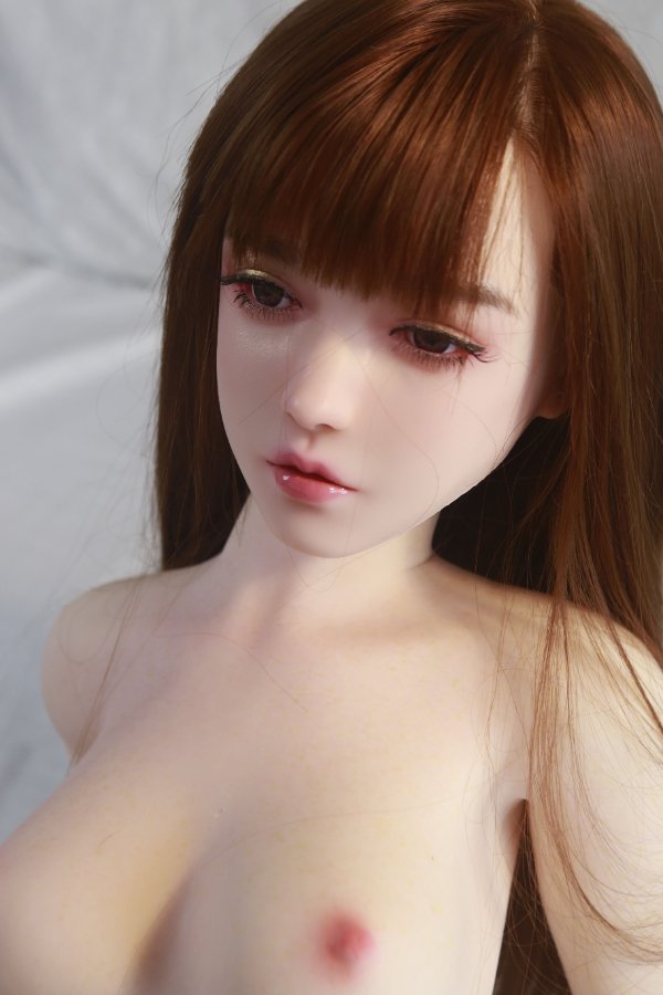 Asian Cute Skinny Silicone Head Sex Doll Eline 160cm