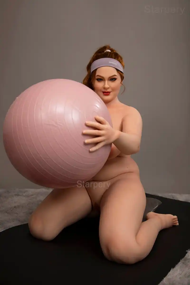 STARPERY Doll | 161cm ( 5'3' ) BBW New head Ivory Yoga sex lady Full Silicone-Ivory
